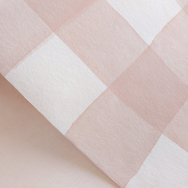 Papel de Parede Gingham — Rosa Sian Zeng