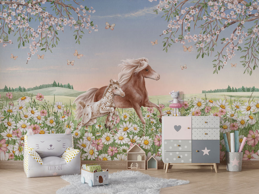 Mural Happy Horses | Kikki Belle – Kikki Belle