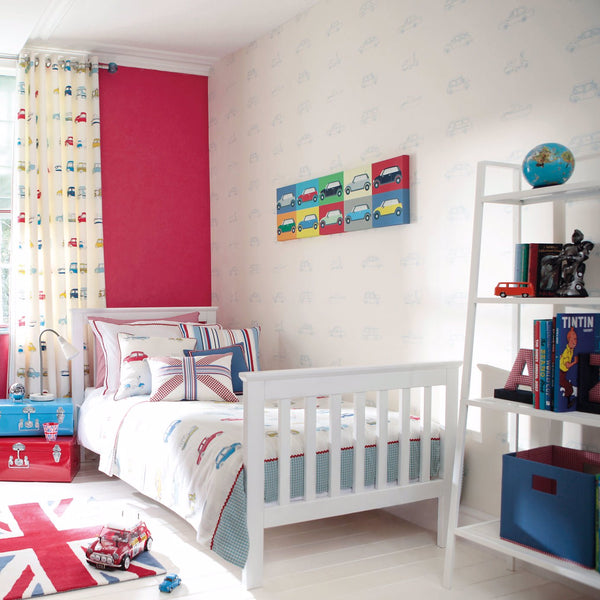 Harlequin What A Hoot – Go Go Retro – Aqua And White — fotografia secundária 1