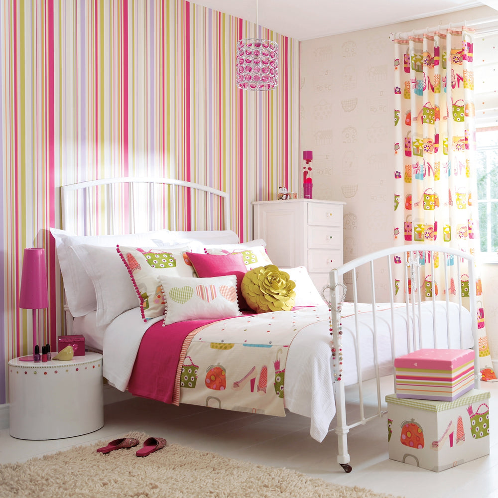 Papel de parede Harlequin Rush 70532 Strawberry Sailor Blue Apple