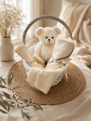 Baby Basket Bear White Bath – Bebe W – imagem 3