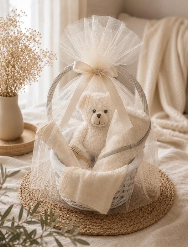 Baby Basket Bear White Bath – Bebe W – imagem 2