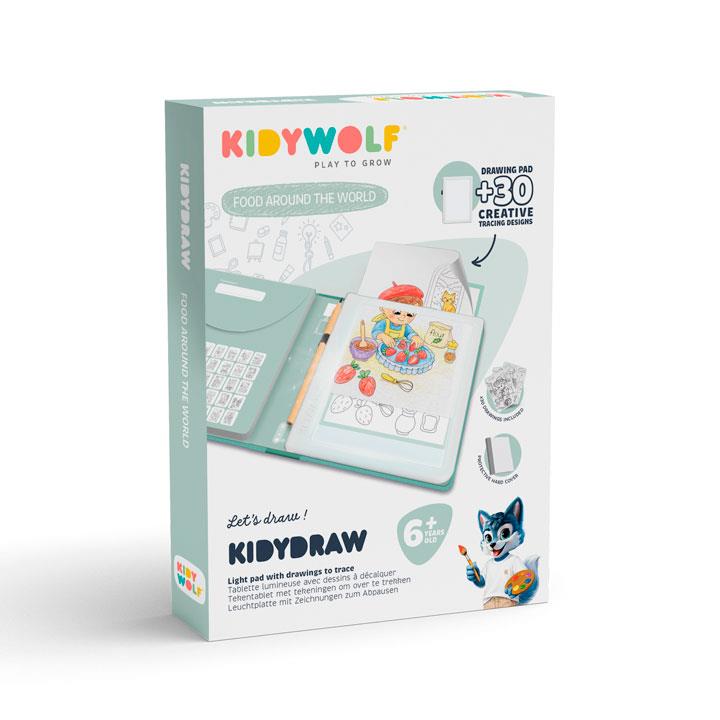 Prancha de Desenho Ilustrada c/ Luz Verde 6+ | KidyWolf