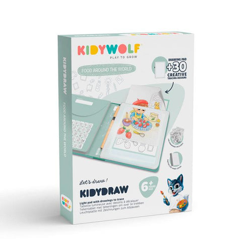 Prancha de Desenho Ilustrada c/ Luz Verde 6+ | KidyWolf