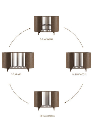 Berço Kai 70x120 - evolutivo — Smoked Oak — detalhe 6