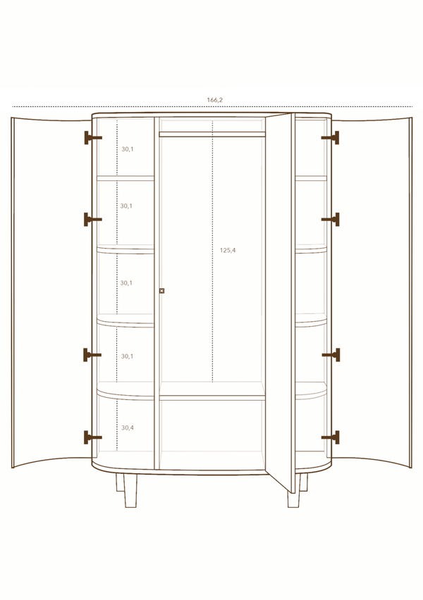 Armário Kai — Smoked Oak — detalhe 6