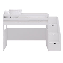 Cama Loft com Escadas de Arrumação – Muba Design