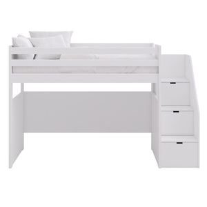 Cama Loft com Escadas de Arrumação – Muba Design