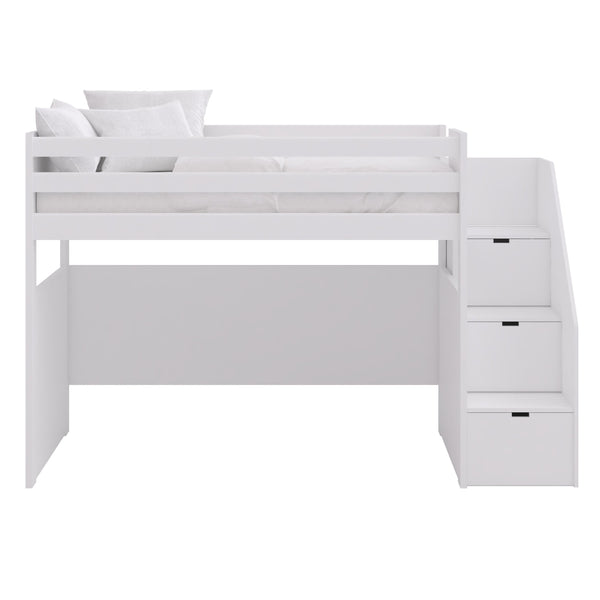 Cama Loft com Escadas de Arrumação – Muba Design