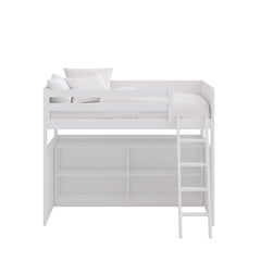 Cama Loft com estante – Muba