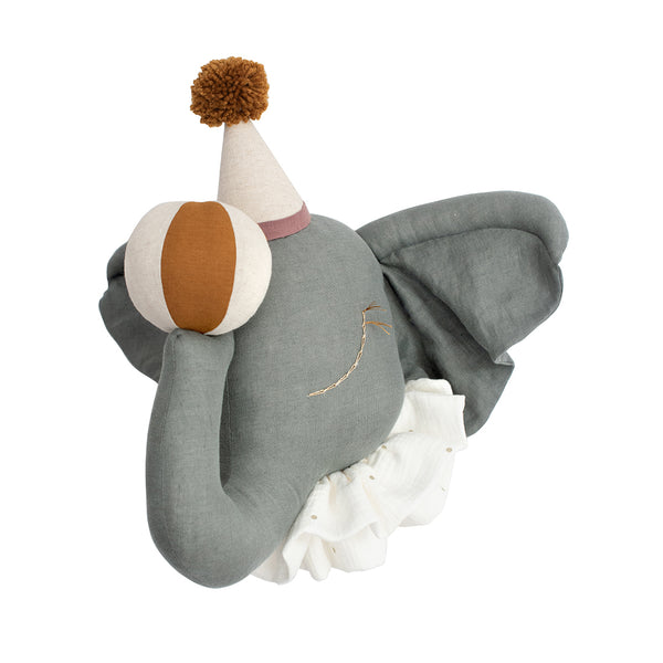 Elefante de circo com chapéu bege – Love Me Decoration