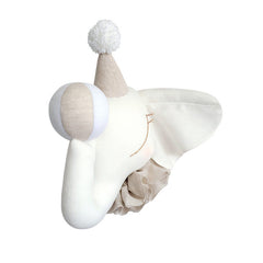 Elefante de circo creme com bege chapéu – Love Me Decoration