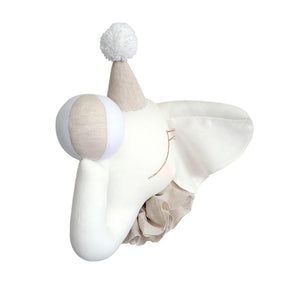 Elefante de circo creme com bege chapéu – Love Me Decoration