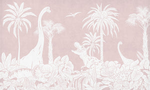 Mural Monochrome Dino | Kikki Belle – Pink
