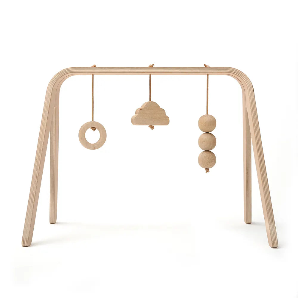 Arco de Atividades NAHO com Brinquedos de Madeira – Charlie Crane