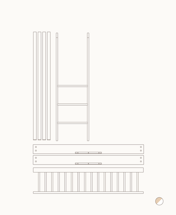 Kit Wood Mini+ Berço + Cama Júnior para Beliche Baixo – Oliver Furniture – imagem 2