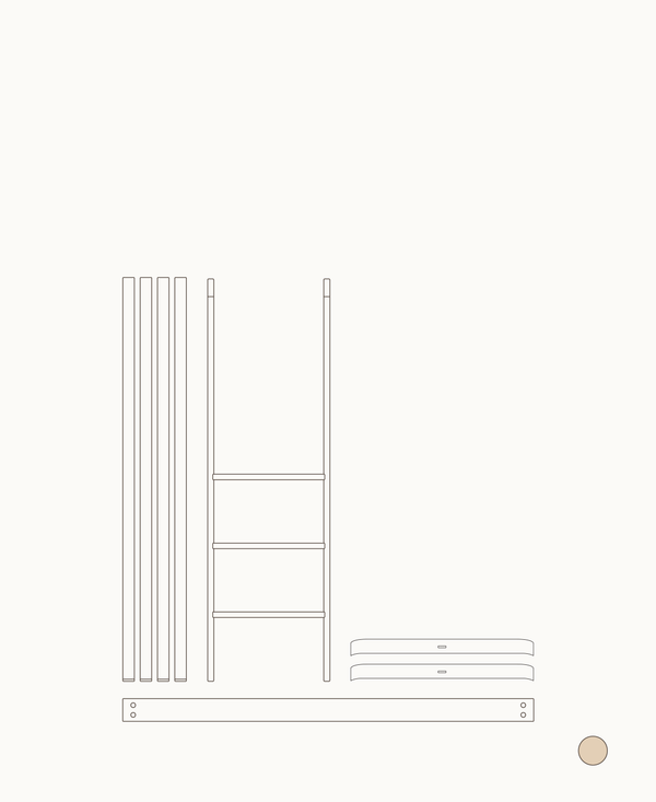 Kit Wood Mini+ Berço com Kit Júnior para Cama Loft Baixa – Oliver Furniture – imagem 3