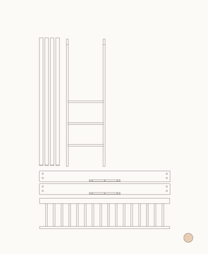 Kit Wood Mini+ Berço + Cama Júnior para Beliche Baixo – Oliver Furniture – imagem 3