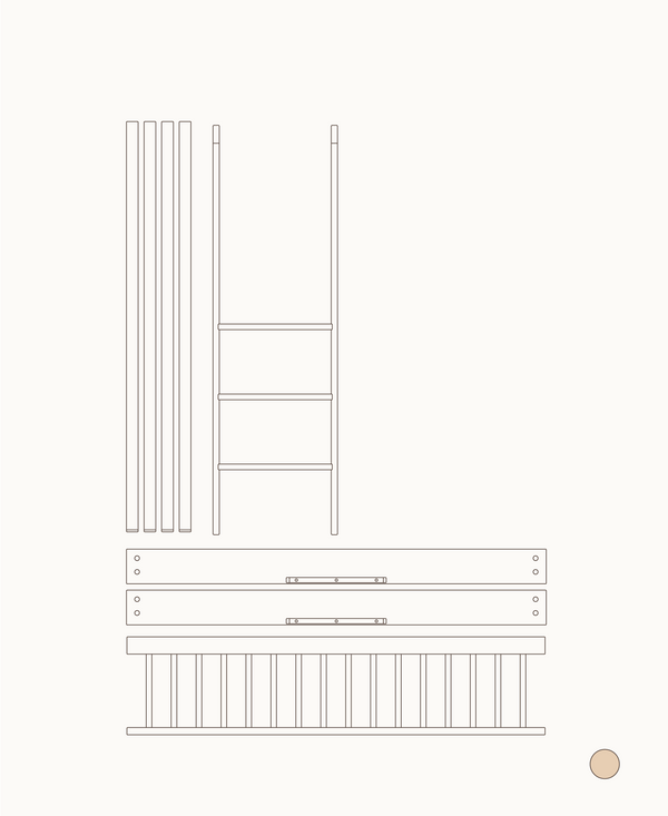 Kit Wood Mini+ Berço + Cama Júnior para Beliche Baixo – Oliver Furniture – imagem 3