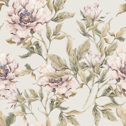 Papel de Parede Peonies Beige – Dekornik