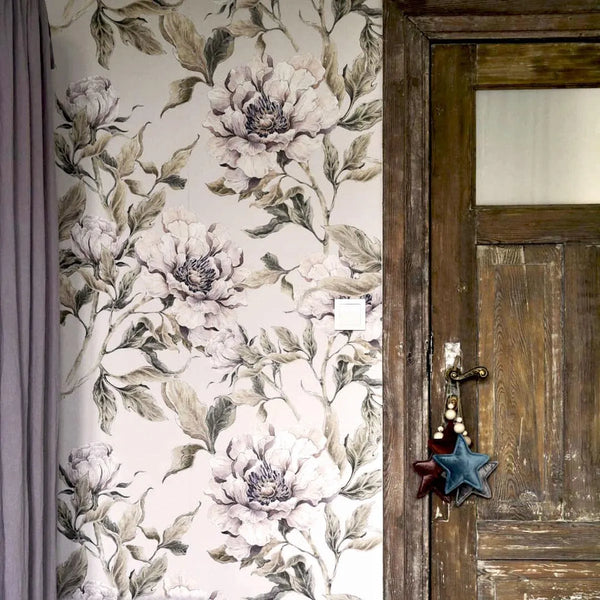 Papel de Parede Peonies Beige – Dekornik – imagem 5