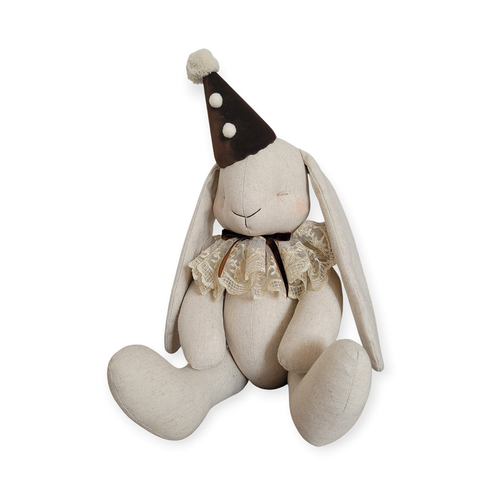 Coelho natural com gola dourada – Love Me Decoration