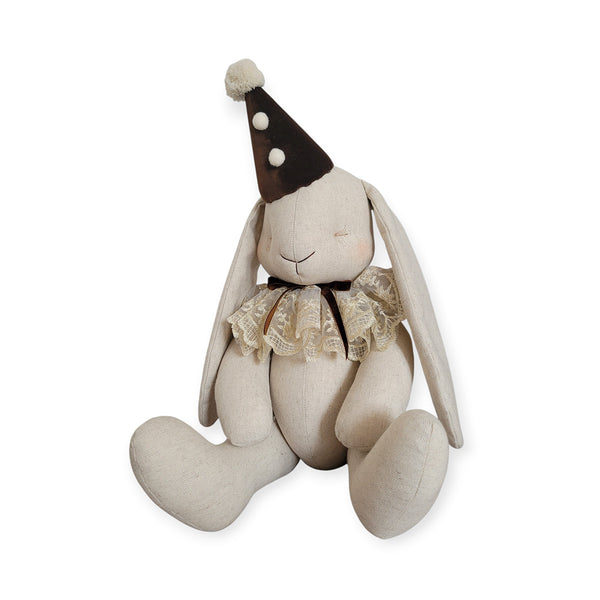 Coelho natural com gola dourada – Love Me Decoration