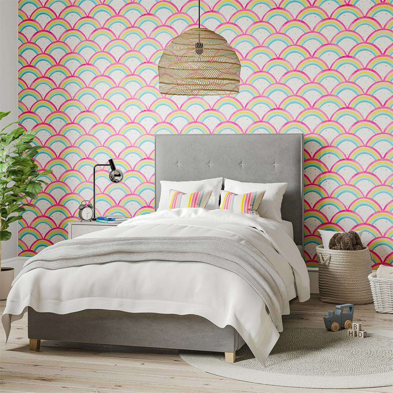 Papel de parede Harlequin Rainbow Brights 112645 Cherry Blossom Pineapple Sky