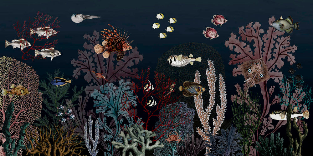 Mural Roaring Reef | Kikki Belle – Blue