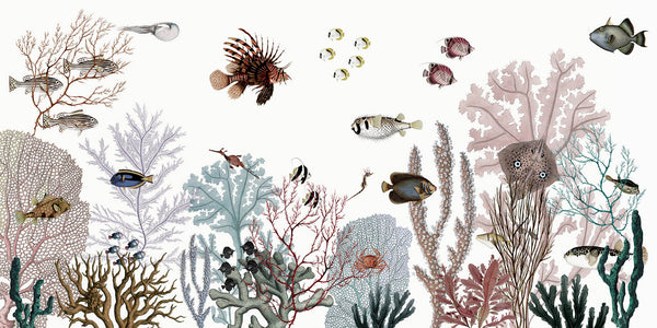 Mural Roaring Reef | Kikki Belle – White