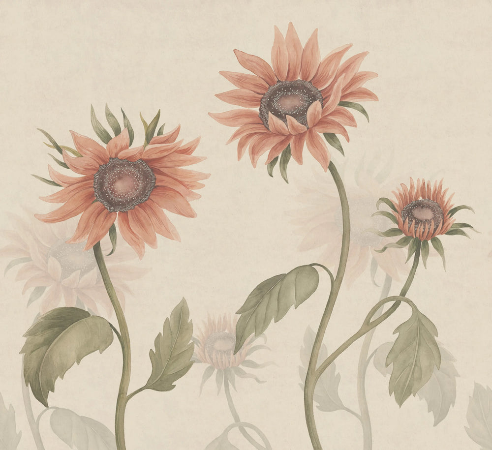 Mural Sunflowers – Sandberg – ambiente 1