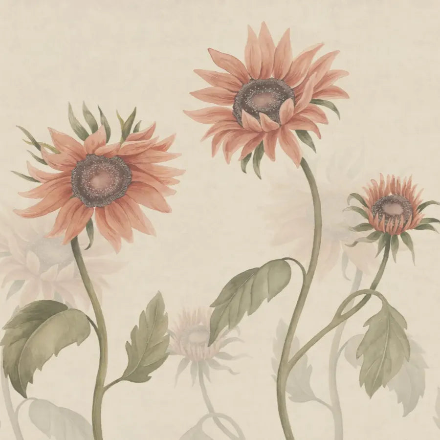 Mural Sunflowers – Sandberg – ambiente 1