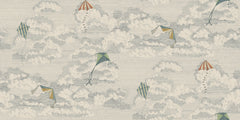 Mural Bonnie and Kites – Azul – amostra do padrão