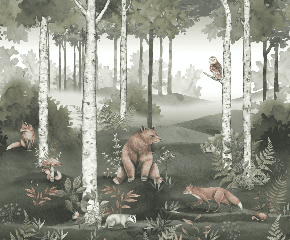 Mural Wild Forest – Boråstapeter – Boråstapeter