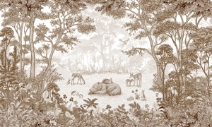 Mural Sleepy Bear | Kikki Belle – Sepia