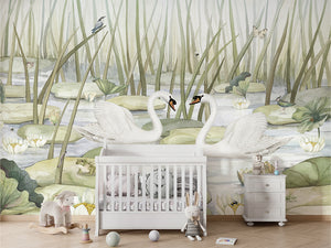Mural Spectacular Swans | Kikki Belle – Kikki Belle – imagem 2