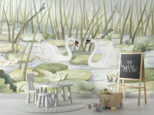 Mural Spectacular Swans | Kikki Belle – Kikki Belle – imagem 4