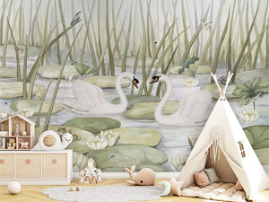 Mural Spectacular Swans | Kikki Belle – Kikki Belle – imagem 5