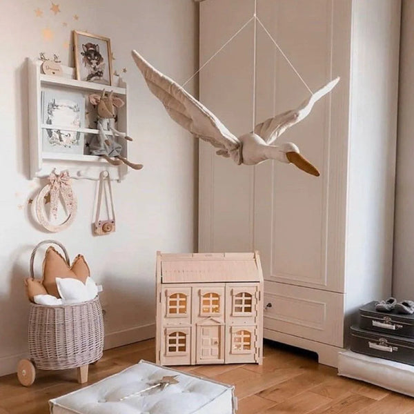 Cegonha de linho Bege – Love Me Decoration – imagem 2
