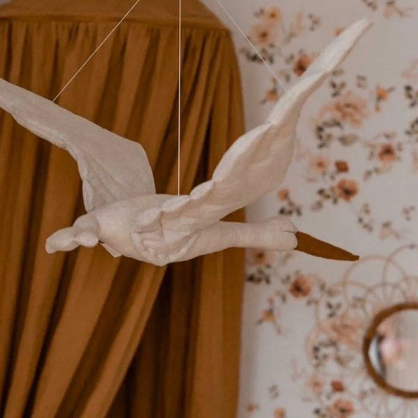 Cegonha de linho Bege – Love Me Decoration – imagem 4