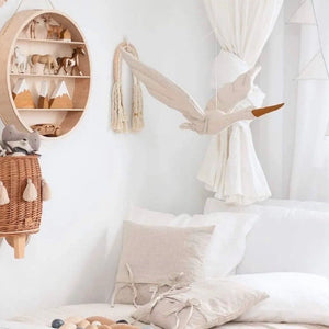 Cegonha de linho Bege – Love Me Decoration – imagem 5