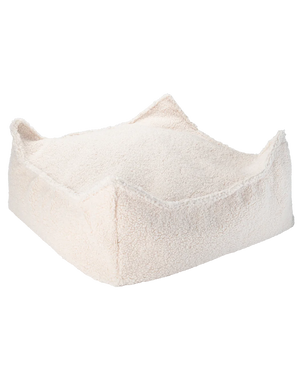 Square Ottoman Wigiwama cor Cream White