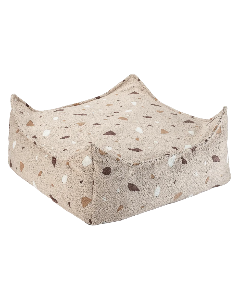 Square Ottoman Terrazzo Sand - imagem principal