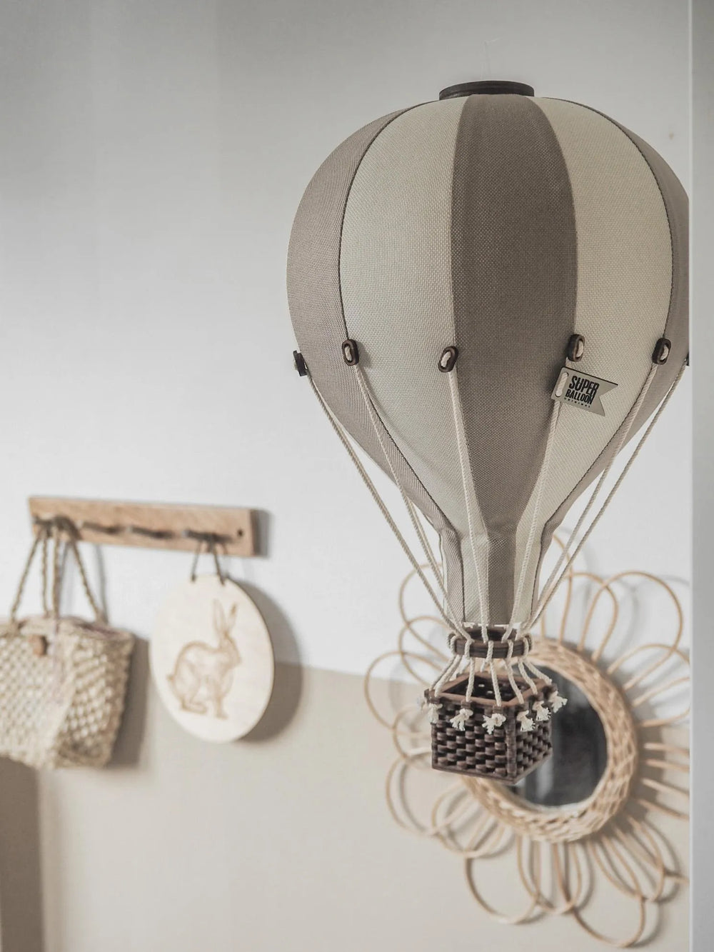 Balão Decorativo Cinza/Branco S – Super Balloon