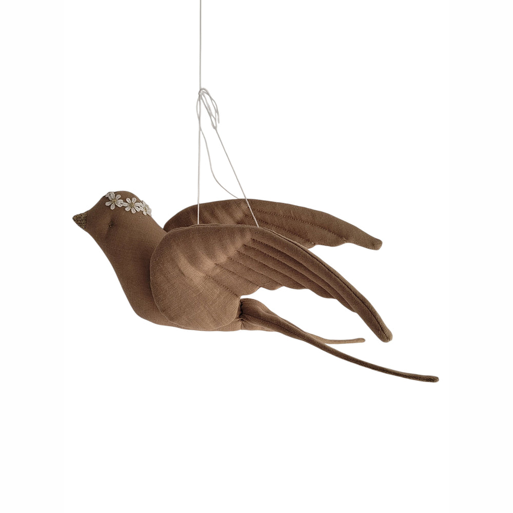 Andorinha de linho castanho claro – Love Me Decoration