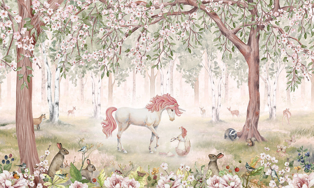Mural Unicorn Forest | Kikki Belle – Green