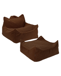 Conjunto Cadeira Beanbag + Ottoman Warm Hazel - imagem principal