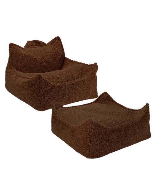 Conjunto Cadeira Beanbag + Ottoman Warm Hazel - imagem principal