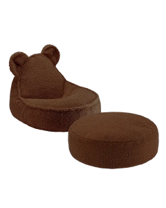 Conjunto Bear Beanbag + Ottoman Warm Hazel - imagem principal