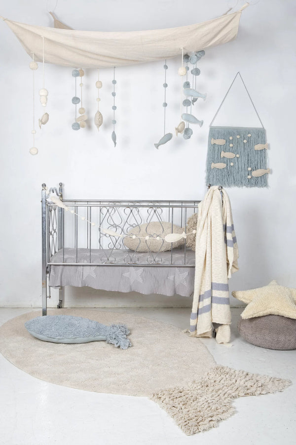 Almofada Peixe Azul Aqua 27x60 – Lorena Canals – imagem 3